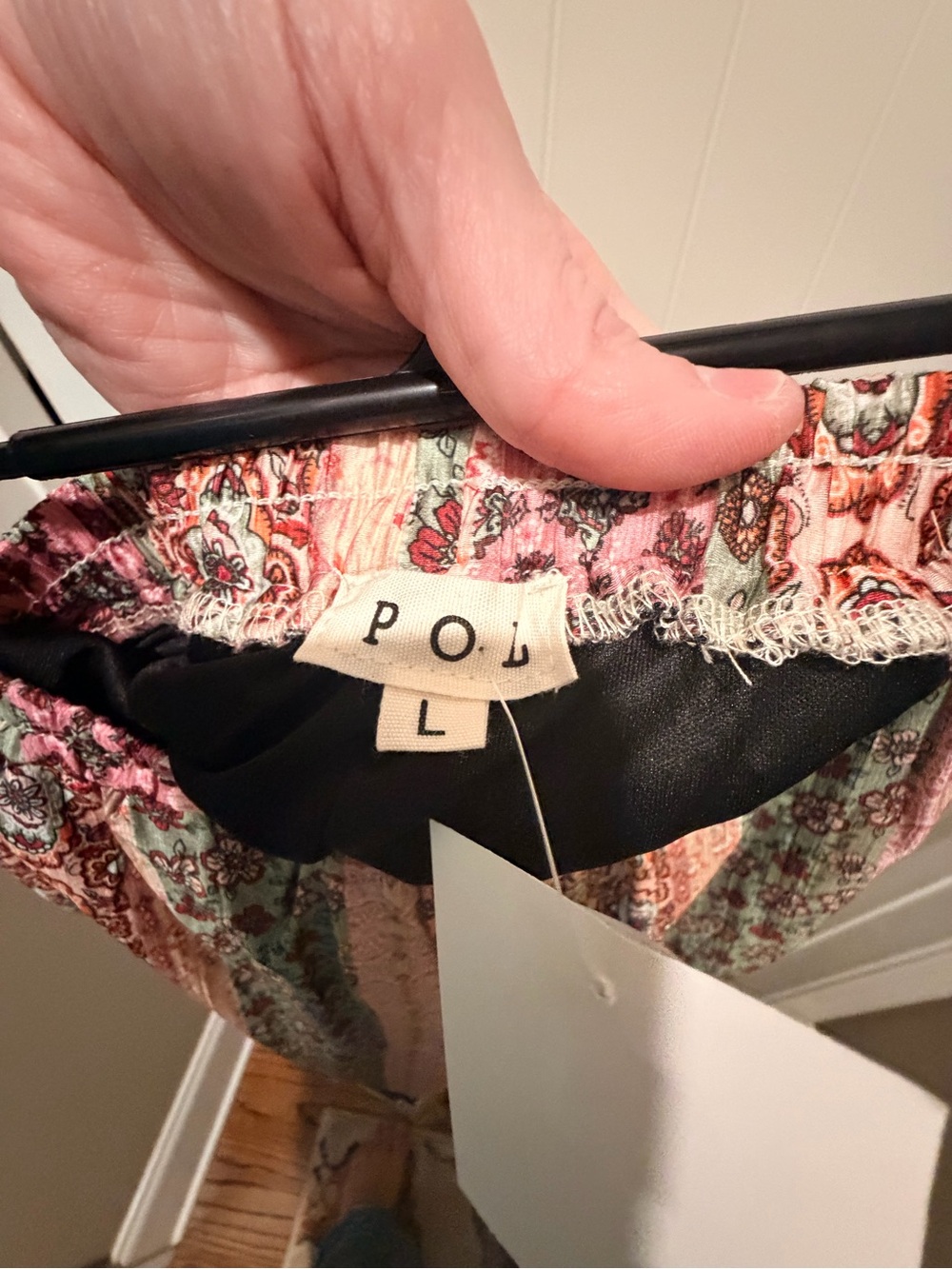 POL Boho Wide-Leg Pants in Pink, Purple, Yellow and Cream - Picture 6 of 7
